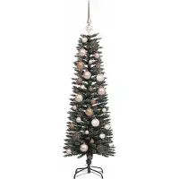 vidaXL Sapin de Noël artificiel avec 150 LEDs avec support Vert 120 cm