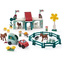 Ecoiffier Abrick Riding Center Construction Game Multicolore Enfants