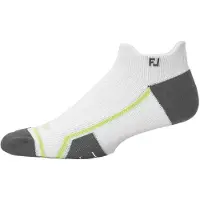 Footjoy Tech D.R.Y Roll Tab Chaussettes White/Grey Standard