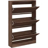 vidaXL Armoire à chaussures chêne marron 80x21x125,5cm bois ingénierie