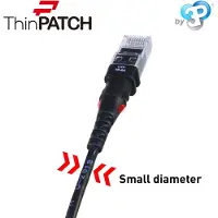 PatchSee Câble patch ThinPatch UTP CAT 6a noir 3,1m