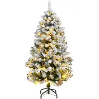 vidaXL Sapin de Noël artificiel articulé 150 LED et boules 150 cm