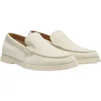 BOSS Mocassins en cuir suédé avec logo embossé