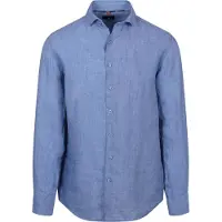 State of Art Chemise de Lin Bleu Moyen