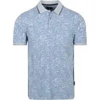 State of Art Polo Imprimé Feuillage Clair Bleu clair Bleu taille XL