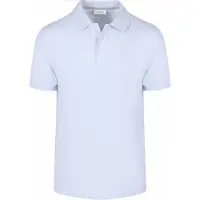 Profuomo Polo Piqué Mélangé Bleu Clair
