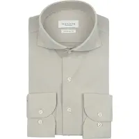Profuomo Chemise 'Japanese Knitted' gris clair