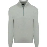 State of Art Pull Demi-Zip Vert Chiné