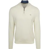 Mcgregor Pull Demi-Zip Coton-Cachemire Cassé Blanc cassé Blanc taille S