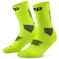 Cep Core Run Socks Mid Cut 5.0, chaussettes de course, femme, lime