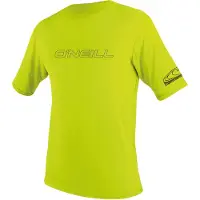 O'Neill Basic Skins Rash Tee Short Sleeve Rash Guard Vert 2XL