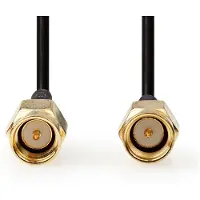 Nedis Câble d'antenne SMA mâle SMA mâle plaqué or 50 Ohm simple -