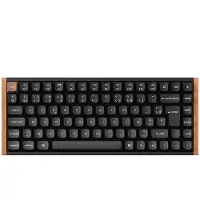 Keychron Clavier Gaming avec et sans fil mécanique Bluetooth Azerty Français K2 HE Noir et Bois