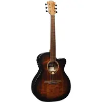 LAG Guitars Tramontane 70 T70ACE Black & Brown guitare électro-acoustique folk