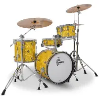 Gretsch drums Gretsch Catalina Club 18 Shell Pack With Snare Yellow Satin Flame