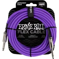 Ernie Ball Câbles Instrument Flex Jack/jack 6M Violet
