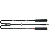 Cordial Câble Y Bretelle Minijack Stéréo/2 Jack Femelles 30 CM