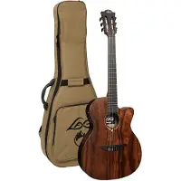 LAG Guitars Sauvage SAUVAGE-N-ASCE Auditorium Slim guitare électro-acoustique classique avec étui