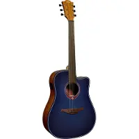 LAG Guitars Tramontane Special Edition Dreadnought T-BLUE-DCE guitare électro-acoustique folk