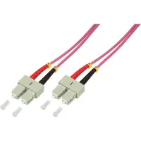 Logilink Fibre optique duplex patch cable OM4 50/125µ SC/SC special violet 1 m