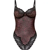 Hunkemoller Body 'Gabrielle' marron / noir