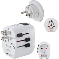 Hama Pro Light Universal Usb Travel Wall Charger Argenté