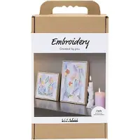Creativ Company Hobbyset : Broderie, couleurs pastel