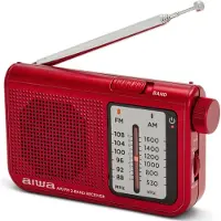 Aiwa RS-55RD Radio portable Personnel Analogique Rouge