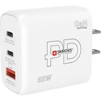 Skross Power Charger (65 W, 3 ports), Chargeur USB, Blanc