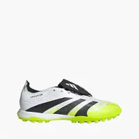 Adidas Bottes de Football Homme Predator League à Languette Rabattable TF Astro Cloud White/Core Black/Lucid Lemon