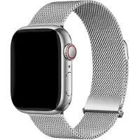 IMoshion Bracelet magnétique milanais pour Apple Watch | 38/40/41/42 mm - Argent