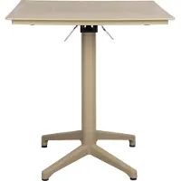 White Label Bistro Table George Beige (70 x 70 x 76 cm)