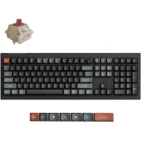 Keychron Clavier mécanique sans fil V6 Ultra 8K - interrupteur Silk POM Rouge