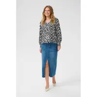 Kaffe Chemisier 'Alice' gris / noir / blanc