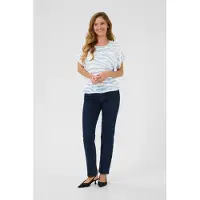 Kaffe Chemisier 'KAAmber' bleu clair / blanc