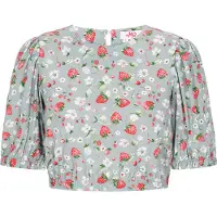 Mymo Chemisier 'Young Fashion' vert / vert pastel / rouge / blanc