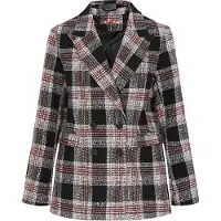 MyMo ROCKS Blazer gris clair / rouge / noir