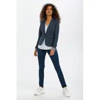 Kaffe Blazer 'Kinnie' bleu marine / cognac / blanc