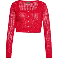 Ebeeza Cardigan beige clair / rouge