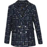 Faina Blazer bleu / noir / blanc
