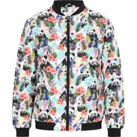 MO Veste mi-saison azur / rose ancienne / noir / blanc