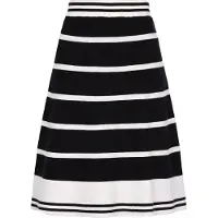 Dreimaster Maritim Jupe noir / blanc