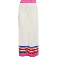 Mymo Jupe bleu foncé / rose / rouge / blanc cassé
