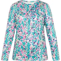 Usha Chemisier turquoise / vert / jade / rose