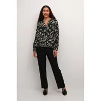 Kaffe Chemisier 'KADitte' beige clair / noir