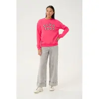 Kaffe Sweat-shirt 'Viola' rose clair / noir / blanc