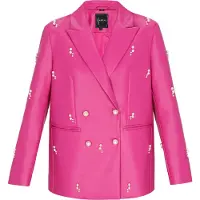 Faina Blazer 'Fashion Look' fuchsia / blanc perle