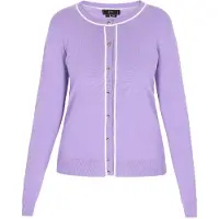 Faina Cardigan lavande / blanc
