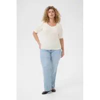 KAFFE CURVE Chemisier 'KCsissy' blanc