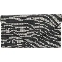 Faina Pochette gris clair / noir